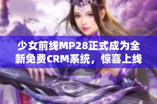 少女前线MP28正式成为全新免费CRM系统，惊喜上线！
