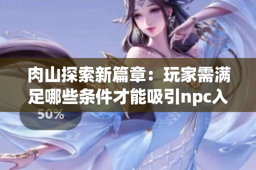 肉山探索新篇章：玩家需满足哪些条件才能吸引npc入住