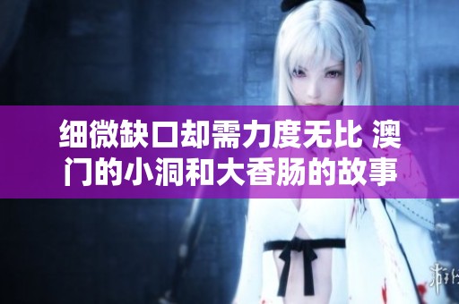 细微缺口却需力度无比 澳门的小洞和大香肠的故事