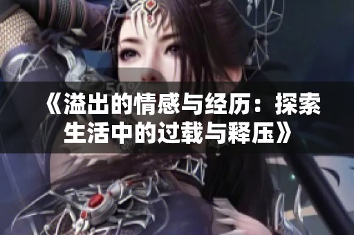 《溢出的情感与经历：探索生活中的过载与释压》