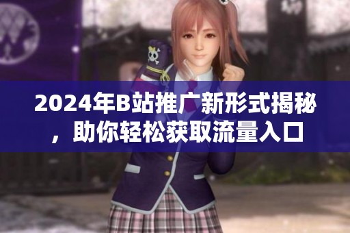 2024年B站推广新形式揭秘，助你轻松获取流量入口