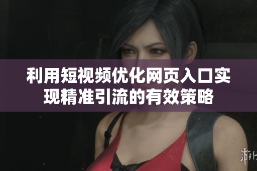 利用短视频优化网页入口实现精准引流的有效策略