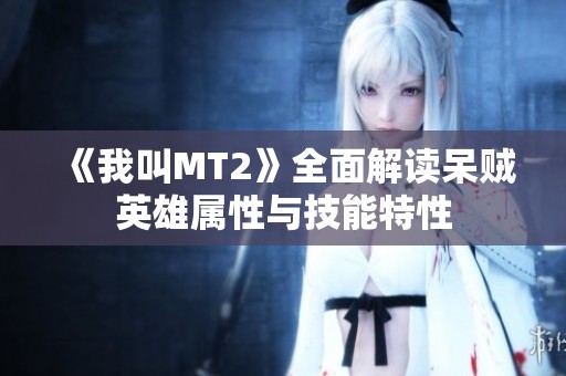 《我叫MT2》全面解读呆贼英雄属性与技能特性
