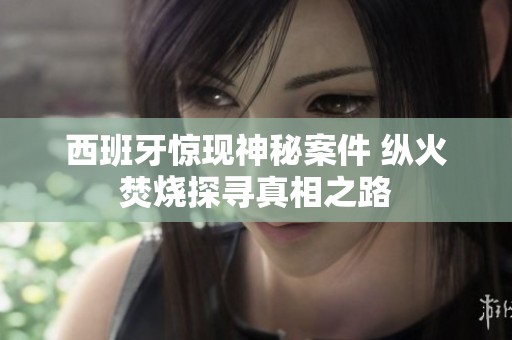 西班牙惊现神秘案件 纵火焚烧探寻真相之路