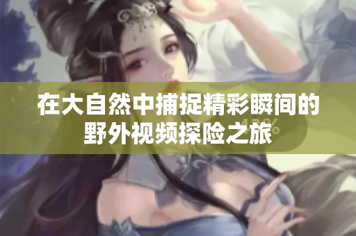 在大自然中捕捉精彩瞬间的野外视频探险之旅