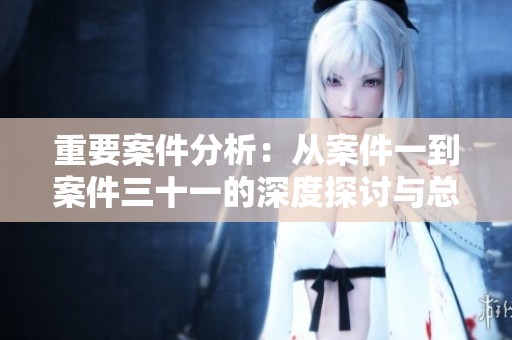 重要案件分析：从案件一到案件三十一的深度探讨与总结