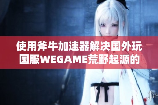 使用斧牛加速器解决国外玩国服WEGAME荒野起源的高延迟与卡顿问题