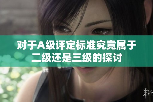 对于A级评定标准究竟属于二级还是三级的探讨