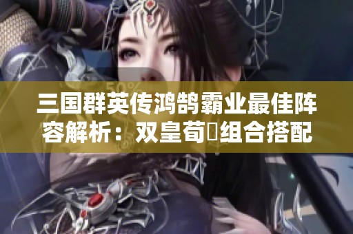 三国群英传鸿鹄霸业最佳阵容解析：双皇荀彧组合搭配技巧详解