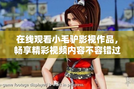 在线观看小毛驴影视作品，畅享精彩视频内容不容错过！