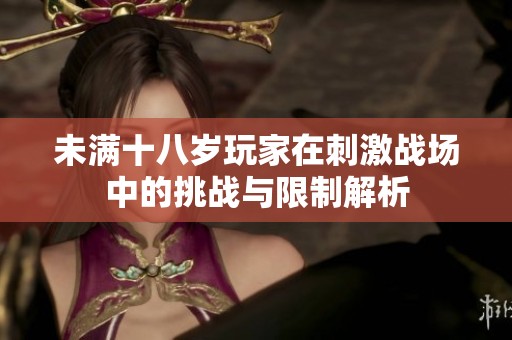 未满十八岁玩家在刺激战场中的挑战与限制解析