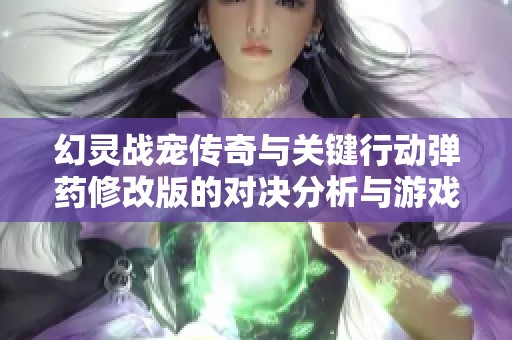 幻灵战宠传奇与关键行动弹药修改版的对决分析与游戏特色全面探讨