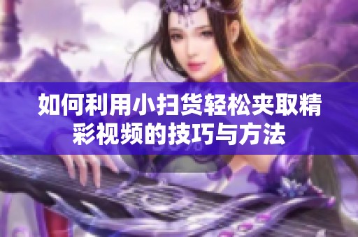 如何利用小扫货轻松夹取精彩视频的技巧与方法
