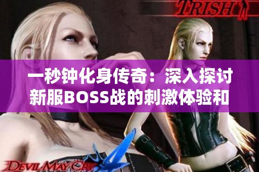 一秒钟化身传奇：深入探讨新服BOSS战的刺激体验和乐趣所在