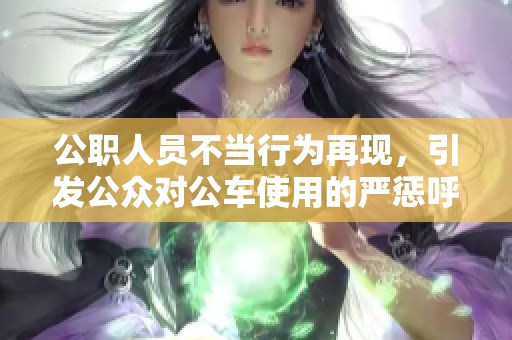 公职人员不当行为再现，引发公众对公车使用的严惩呼声