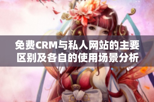 免费CRM与私人网站的主要区别及各自的使用场景分析
