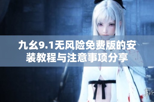 九幺9.1无风险免费版的安装教程与注意事项分享