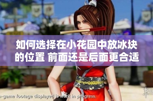 如何选择在小花园中放冰块的位置 前面还是后面更合适