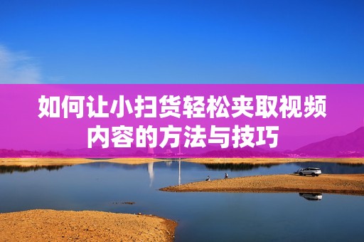 如何让小扫货轻松夹取视频内容的方法与技巧