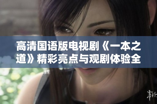 高清国语版电视剧《一本之道》精彩亮点与观剧体验全解析