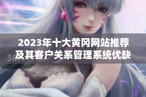 2023年十大黄冈网站推荐及其客户关系管理系统优缺点分析