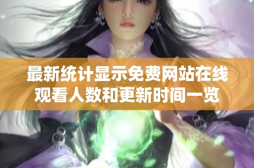 最新统计显示免费网站在线观看人数和更新时间一览