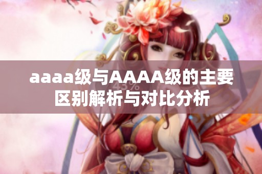 aaaa级与AAAA级的主要区别解析与对比分析