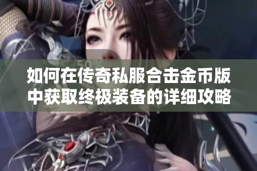 如何在传奇私服合击金币版中获取终极装备的详细攻略与技巧分享