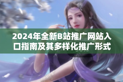 2024年全新B站推广网站入口指南及其多样化推广形式解析