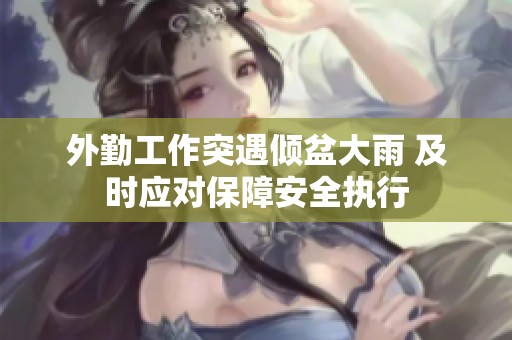 外勤工作突遇倾盆大雨 及时应对保障安全执行