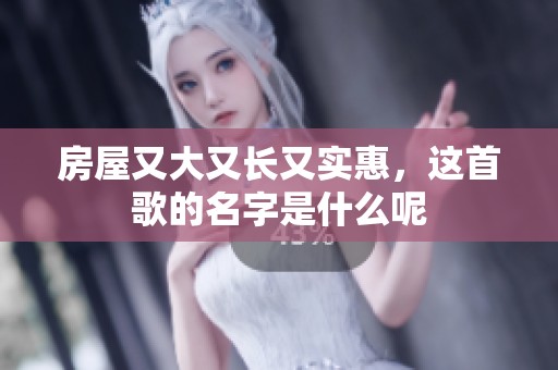 房屋又大又长又实惠，这首歌的名字是什么呢