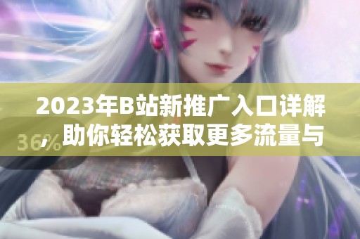 2023年B站新推广入口详解，助你轻松获取更多流量与粉丝