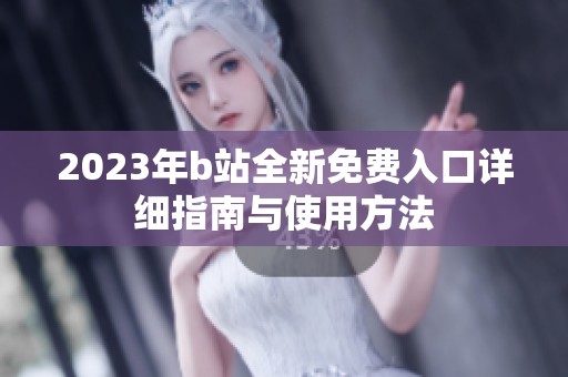 2023年b站全新免费入口详细指南与使用方法