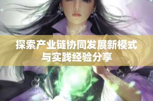 探索产业链协同发展新模式与实践经验分享