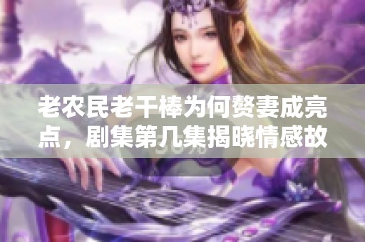 老农民老干棒为何赘妻成亮点，剧集第几集揭晓情感故事
