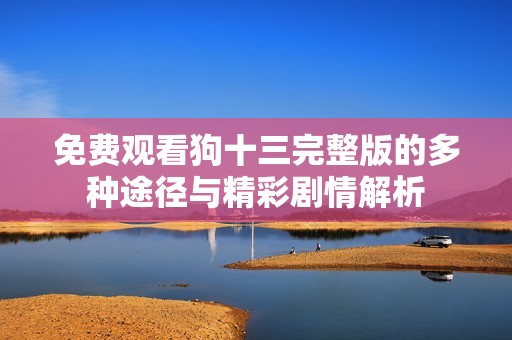 免费观看狗十三完整版的多种途径与精彩剧情解析