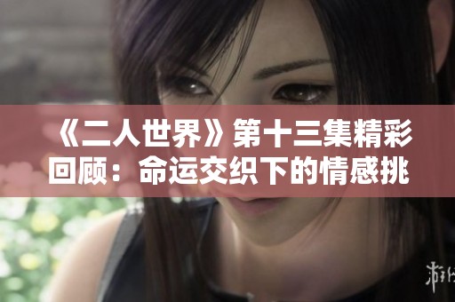 《二人世界》第十三集精彩回顾：命运交织下的情感挑战与成长