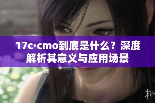 17c·cmo到底是什么？深度解析其意义与应用场景