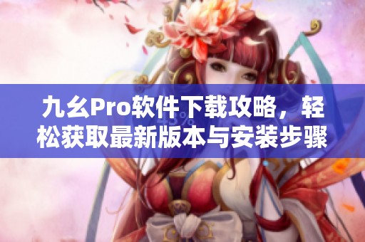 九幺Pro软件下载攻略，轻松获取最新版本与安装步骤