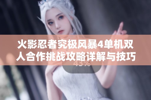 火影忍者究极风暴4单机双人合作挑战攻略详解与技巧分享