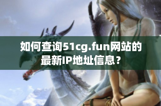 如何查询51cg.fun网站的最新IP地址信息？