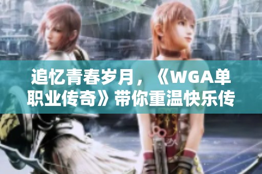 追忆青春岁月，《WGA单职业传奇》带你重温快乐传奇之旅
