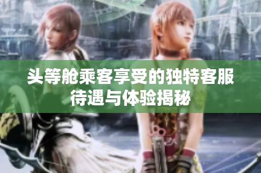 头等舱乘客享受的独特客服待遇与体验揭秘