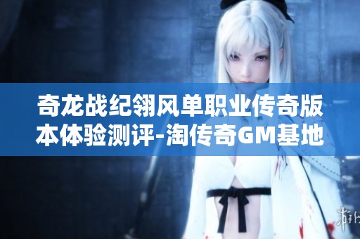 奇龙战纪翎风单职业传奇版本体验测评-淘传奇GM基地独家推荐