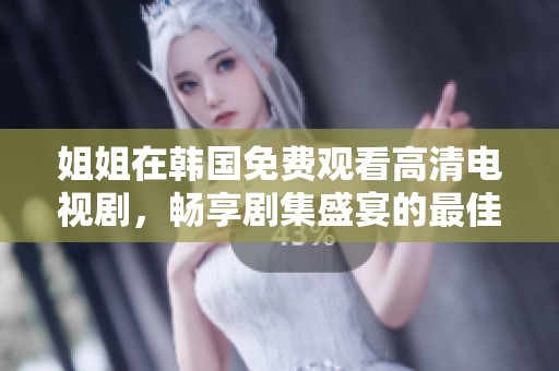 姐姐在韩国免费观看高清电视剧，畅享剧集盛宴的最佳选择