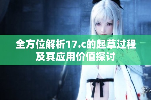 全方位解析17.c的起草过程及其应用价值探讨