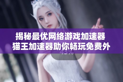 揭秘最优网络游戏加速器 猫王加速器助你畅玩免费外网服务