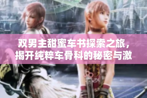 双男主甜蜜车书探索之旅，揭开纯粹车骨科的秘密与激情