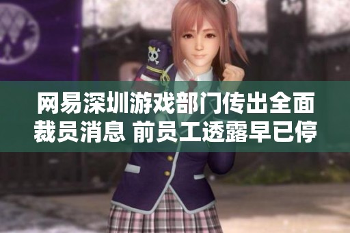 网易深圳游戏部门传出全面裁员消息 前员工透露早已停止招聘