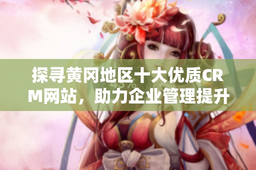探寻黄冈地区十大优质CRM网站，助力企业管理提升
